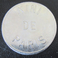 France - Jeton De Casino ?? Marque NINI DE PARIS - Métal Argenté - Diam. 28mm, 7,20 Grammes - Casino