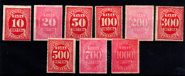 Brasil (Tasas) Nº 1/9. Año 1890 - Unused Stamps