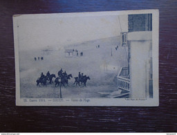 Belgique , Guerre 1914 , Coxyde , Vision De La Plage "" Carte Animée Cavalerie "" - Other & Unclassified