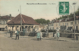 60 - OISE - MARSEILLE-EN-BEAUVESAISIS - Mairie - Belle Animation - Superbe (11346) - Marseille-en-Beauvaisis