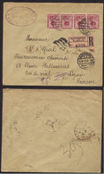 Egypte Lettre Recommandée De 1918 Alexandrie -> France Lyon Voir Scan Sphinx - 1915-1921 Protectorat Britannique