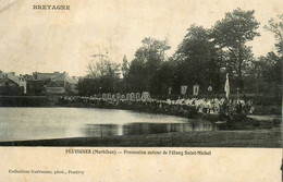 Pluvigner * Procession Autour De L'étang St Michel * 1909 - Pluvigner