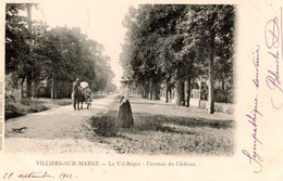 LE PLESSIS TREVISE LE VAL ROGER L'AVENUE DU CHATEAU 1903 - Le Plessis Trevise