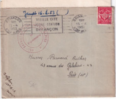 1953 - TIMBRE FRANCHISE MILITAIRE Sur ENVELOPPE Du 159° BATAILLON INFANTERIE ALPINE à BRIANCON (HAUTES ALPES) - Military Postmarks From 1900 (out Of Wars Periods)