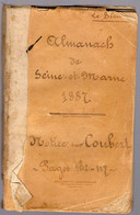 Livre - Almanach Républicain, Seine & Marne Et Du Diocese De Meaux, 232 Pages, 1887 - Ile-de-France