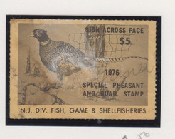 Verenigde Staten Scott Cataloog Duck Stamp Local Hunting Stamps: New Jersey - Duck Stamps