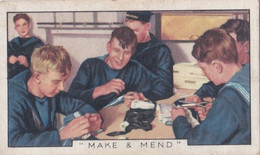 The Navy 1937 - 13 Make & Mend  - Gallaher Cigarette Card - Original - Military - Gallaher