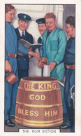 The Navy 1937 - 14 The Rum Ration  - Gallaher Cigarette Card - Original - Military - Gallaher