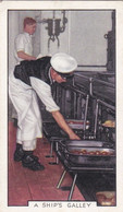 The Navy 1937 - 15 Ships Galley  - Gallaher Cigarette Card - Original - Military - Gallaher