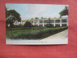 Rotograph  Garden & Colonnade. Royal Poinciana  Palm Beach Florida     Ref 5507 - Palm Beach