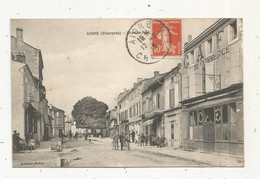 JC, Cp , 16 , AIGRE , Grande Rue, Voyagée 1915 - Other & Unclassified