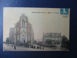 35 CHATEAUGIRON TOILE EGLISE ET PRESBYTERE ANIMEE - Châteaugiron
