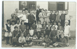 Postcard Photo ( 8.5cm / 13.5cm ) - School Group,children - Szenen & Landschaften