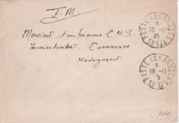 1935 - LEVANT - ENVELOPPE FM Du SECTEUR POSTAL 615 ! => TANANARIVE (MADAGASCAR) ! - Sellos Militares Desde 1900 (fuera De La Guerra)