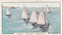 The Navy 1937 - 42 Fleet Sailing Regatta - Gallaher Cigarette Card - Original - Military - Gallaher