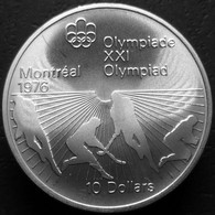 Canada - 10 Dollari 1976 - Olimpiadi Di Montreal '76 - Hockey Su Prato - KM# 112 - Canada