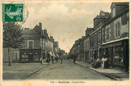 Contres * 1908 * Grande Rue * Epicerie Mercerie CHANTIER SOUVENT * Commerce Magasin DORE - Contres