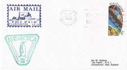 43967. Carta Aerea INVERCATGILL (New Zealand) 1994.  ANTARCTICA, Valdivostok - Covers & Documents