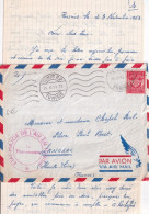 1953 - TUNISIE ! - ENVELOPPE FM De L'ETAT MAJOR De L'AIR ! à TUNIS => LANGEAC - Militaire Stempels Vanaf 1900 (buiten De Oorlog)