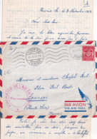 1953 - TUNISIE ! - ENVELOPPE FM De L'ETAT MAJOR De L'AIR ! à TUNIS => LANGEAC - Military Postmarks From 1900 (out Of Wars Periods)