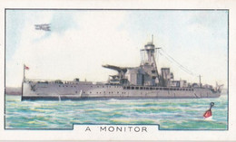 The Navy 1937 - 36 HMS Terror, Monitor Ship  - Gallaher Cigarette Card - Original - Military - Gallaher