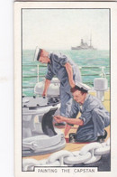 The Navy 1937 - 45 Painting The Capstan  - Gallaher Cigarette Card - Original - Military - Gallaher