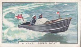 The Navy 1937 - 30 Naval Speed Boat - Gallaher Cigarette Card - Original - Military - Gallaher