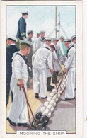 The Navy 1937 - 25 Mooring The Ship - Gallaher Cigarette Card - Original - Military - Gallaher