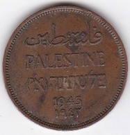 Palestine 1 Mil 1943 , En Bronze , KM# 1 - Israel