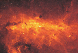 Postcard - Archives Of Nasa - Milky Way Dust Pictured By The Spitzer Space Telescope - New - Astronomie