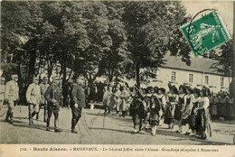 Massevaux * Masevaux * Le Général JOFFRE Visite L'alsace * Une Grandiose Réception * Folklore Coiffe - Masevaux