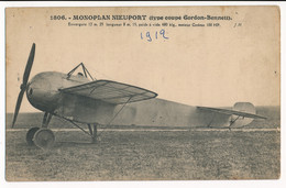 CPA Aviation Avion Monoplan Nieuport Type Coupe Gordon Bennett - ....-1914: Précurseurs