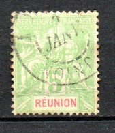 Col24 Colonies Réunion N° 46 Oblitéré Cote 2,00€ - Used Stamps