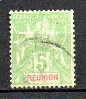 Col24 Colonies Réunion N° 46 Oblitéré Cote 2,00€ - Used Stamps