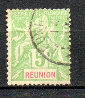 Col24 Colonies Réunion N° 46 Oblitéré Cote 2,00€ - Used Stamps