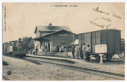 CPA 03 Couleuvre La Gare Train En Gare - Otros & Sin Clasificación