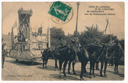 CPA 36 CHATEAUROUX Carte Rare Fêtes Du Commerce Et De L'Industrie Char Des Etablissements Mellotée - Chateauroux