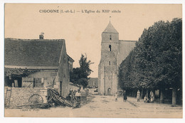 CPA 37 CIGOGNE L'Eglise Du XIIIe Siècle - Andere & Zonder Classificatie