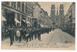 CPA 45 ORLEANS Carte Publicitaire établissements MARSOLLIER équipements Des Sociétés Sportives Et Pompiers - Orleans