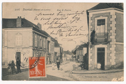 CPA 49 DURTAL Carte Rare Rue Saint Pierre - Durtal