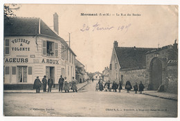 CPA 77 MORMANT La Rue Des Bordes Hôptel Des Voyageurs Roux - Mormant