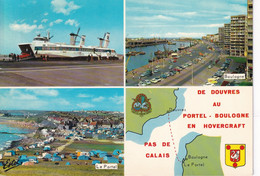 BATEAU HOVERCRAFT(BOULOGNE_DOUVRES) LE PORTEL - Aéroglisseurs