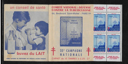 France Vignette - Antituberculeux - Carnet - 10 Valeurs - Neuf ** Sans Charnière - TB - Antituberculeux