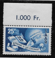 Sarre N°277 - Neuf ** Sans Charnière - TB - Unused Stamps