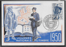 France Journée Du Timbre 1950 - TB - Storia Postale