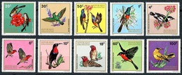 Rwandaise Rwanda Ruanda 1972 Souimanga, Waxbill, Sunbird Loriot Gobe-Mouches (YT464, Mi 500, SG 469, Scott 457) - Unclassified