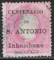Inhambane – 1895 King Luiz Overprinted CENTENARIO STO ANTONIO 20 Réis Used Stamp - Inhambane