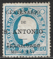 Inhambane – 1895 King Luiz Overprinted CENTENARIO STO ANTONIO 50 Réis Mint Stamp - Inhambane