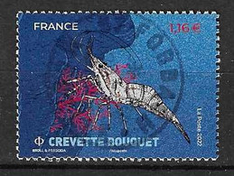 FRANCE 2022 - Timbre Crevette Bouquet Oblitéré Cachet Rond - Used Stamps