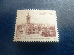 Rsa - City Hall - Pietermaritzburg - 10 C. - Brun Clair - Non Oblitéré - Année 1982 - - Usados